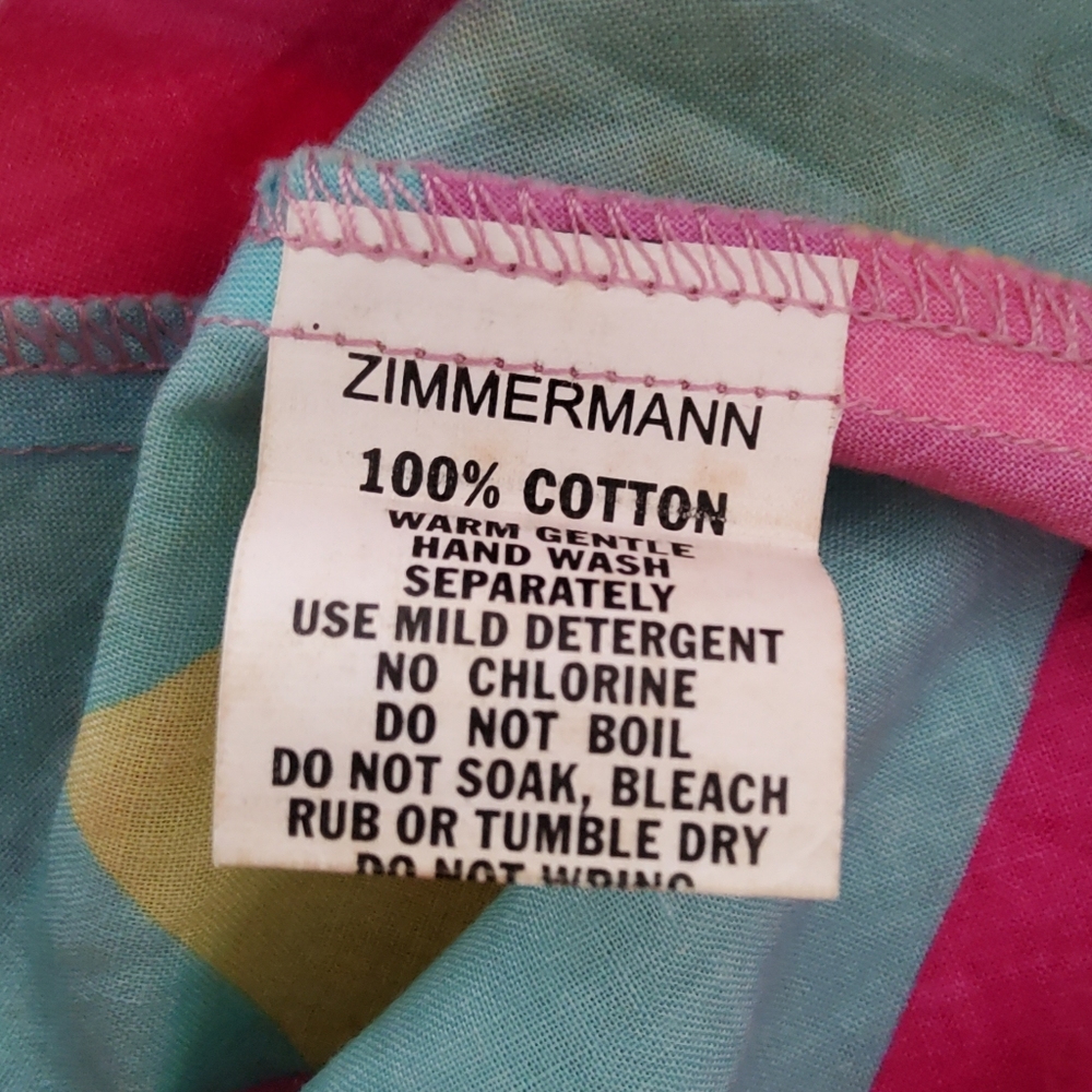Zimmermann 100% Cotton Geometric Skirt - 1 - 10 - Picture 3 of 4